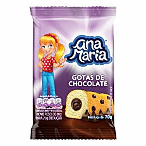 image of Bolo Ana Maria Sabor Gotas De Chocolate 70G
