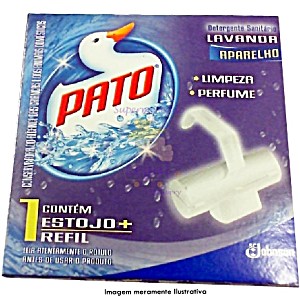 Detergente Sanitário Pato Estojo + Refil Lavanda Detergente Sanitário Lavanda (7894650153048)