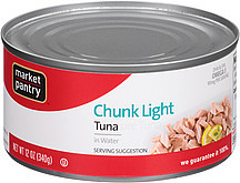Market pantry chunk Light tuna in Water cnd 12oz (085239121078)