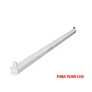 image of Regleta Fluorescente Para Tubo De Led 1X18W (eq. 36W) 220V 123CM Edm