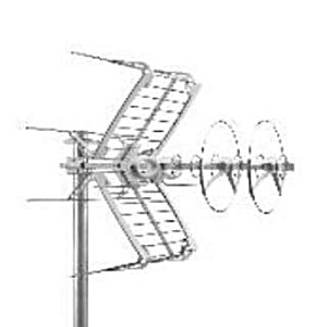 image of Fracarro 213202 Sigma Sigma Combo Antenna HD Uhf VHF