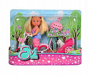 image of Simba Toys 105730783 - Evi Love Puppe, Fahrradtour, Sortiert