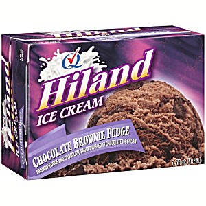 image of Hiland Ice Cream Chocolate Brownie Fudge