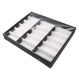 image of Sunglasses Display Box 18 Grids Eye Glasses Storage Case Organizer Holder