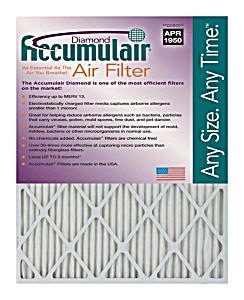 image of Accumulair Diamond 10X36X1 Merv 13 Air / Furnace Filters (2 Pack)
