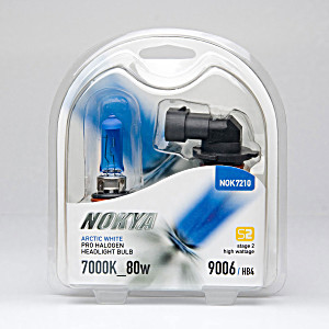 image of Nokya 9006 (HB4) Arctic White Stage 2 7000K Halogen Headlight / Fog Light Car Light Bulb Replacement One Pair Nok7210