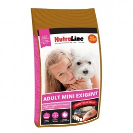image of Hrana Uscata Pentru Caini, Nutraline, Dog Adult Mini Exigent, 8 KG