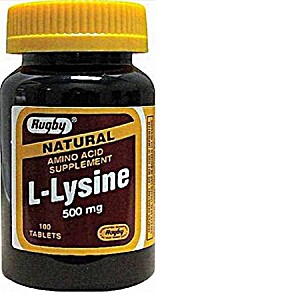 image of Rugby L-lysine 500MG Tab Lysine Acetate-500 MG White 100 Tablets Upc 00