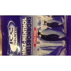 image of Bonbons Menthe Menthol Extra Fort Ice Storm 250 G