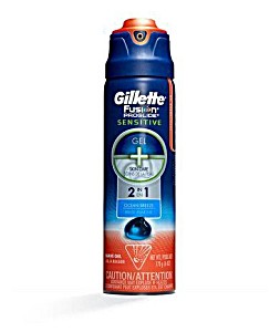 image of Gillette Fusion Proglide Sensitive Shave Gel Ocean Breeze 170 G