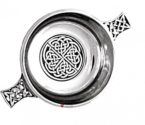 image of Scottish Quaich Bowl 8.9cm Celtic Design