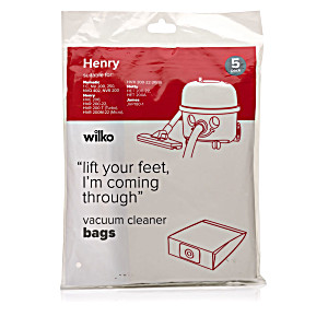 image of Wilko Henry Vacuum Cleaner Bags 5 Pack
