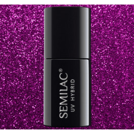image of Semilac Lakier Hybrydowy Seria Platinum 256 Violet 7ML
