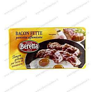 image of Ratelli Beretta Bacon Fette Pancetta Affumicata 100 G