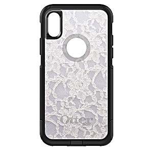 image of Distinctink Custom Black Otterbox Commuter Series Case For Apple Iphone XS Max (6.5\