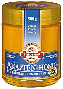 image of Bihophar Blten akazien Honig (12,98 Eur / 1 Kg)