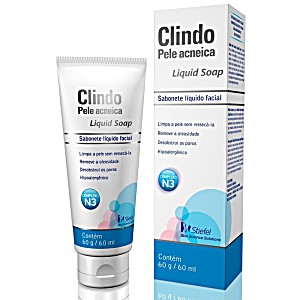 image of Sabonete Lquido Facial Clindo Pele Acneica