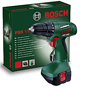 image of Bosch PSR 1200 ? Atornilladora Con Acumulador (700 RPM, Par De Giro En 5 Niveles, Batera De 12 V) Color Verde