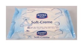 Nivea Baby Soft creme (wipes) x70 (4005900805157)