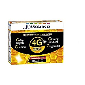 image of Juvamine Phyto Ginseng Gele Royale Guarana Gingembre 10 Ampoules