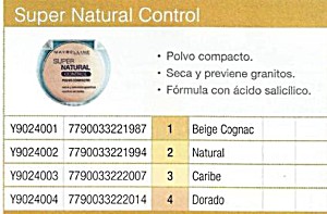 Maybelline Super Natural control polvo 01 (7790033221987)