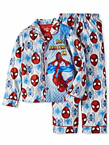 image of Spider-man Button Up Pajama Sleep Set (little Boy & Big Boy)