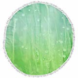 image of Kess Inhouse Beth Engel Magic Happens Here Round Beach Towel Blanket