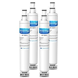 image of 4 Pack Waterdrop 4396701 Refrigerator Water Filter Compatible With Whirlpool 4396701, Edr6d1