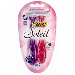 image of Aparelho Depilatrio Bic C / 2 Soleil Rosa / Roxo