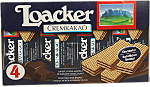image of Loacker Wafer Cremkakao 4X45 GR 180