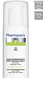 image of Pharmaceris T-zone Oily Skin Sebostatic Anti-acne Day Cream SPF20 50ML