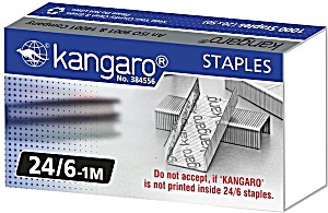 2000 Pins KANGARO STAPLES 24/6 1M Pins High Quality  (8901057524421)
