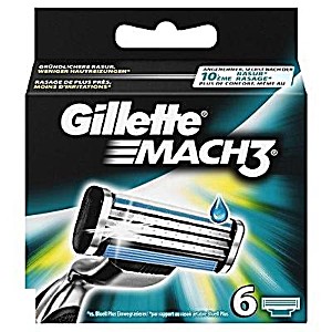 Бритвенные кассеты Gillette mach-3 6шт 1уп (3014260323325)