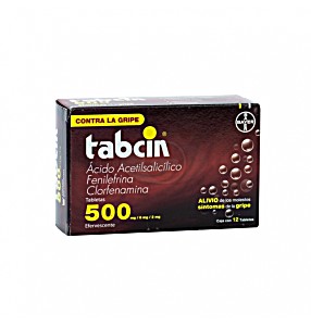 image of Tabcin 500 MG. Antigripal 12 Tabletas Efervescentes
