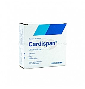 image of Cardispan 1G C 20 Tab Levocarnitina