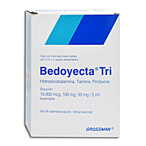 image of Bedoyecta Tri (B Complex) 5injections 2ML !!!!non Shippable Outside of Mexico!!!