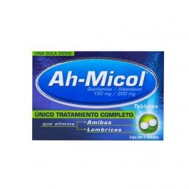 image of Ah-micol Quinfamida Albendazol Caja Con 2 Tabletas