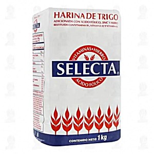 Harina selecta trigo bolsa 1kg (7501404603116)