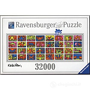 image of Puzzle Keith Haring 32 256 Pices : Double Retrospect