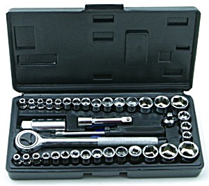 image of Rolson 36109 Socket Set - 40 Pieces