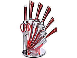 image of Juego 8 Piezas Cuchillos Stainless + Accesorios Con Soporte RL-KSS804 Royalty Line