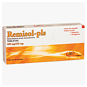 image of Metocarbamol, Acido Acetilsalicilico 30 Tabletas