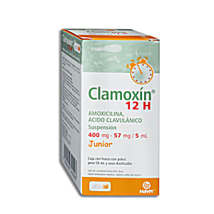 image of Amoxicilina / cido Clavulnico 400 / 57 JR 50 ML Genrico Maver