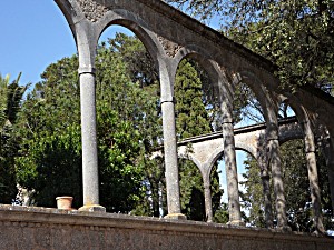 image of Laminated Poster Round Arch Garden Monastery Arches Arch Poster Print 24 X 36