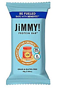 image of Jimmy! Clean Protein Bars, Peanut Butter Crunch Energy Bars, 20G Protein, Low Sugar, Gluten Free, 12 Count