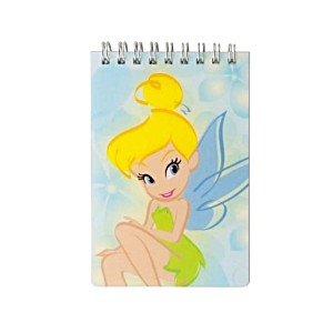 image of Kole Imports KL297-72 3.375 X 5.25 In. Disney Tinkerbell Mini Notebook, Pack of 72