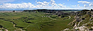 image of Canvas Print Scottsbluff Nebraska Scotts Bluff Stretched Canvas 10 X 14