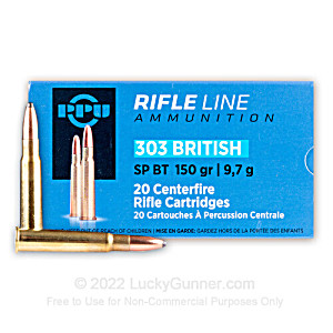 image of Prvi Partizan 303 British Ammo 150 Grain Soft Point