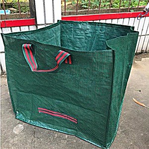 image of 125L Garden Waste Bags - Heavy Duty Large Refuse Sacks With Handles, 3pcs