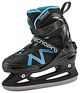image of Tecnopro Ice Skates Flash Junior Boy Ii Schwarz / H'blau Size:29 (eu)